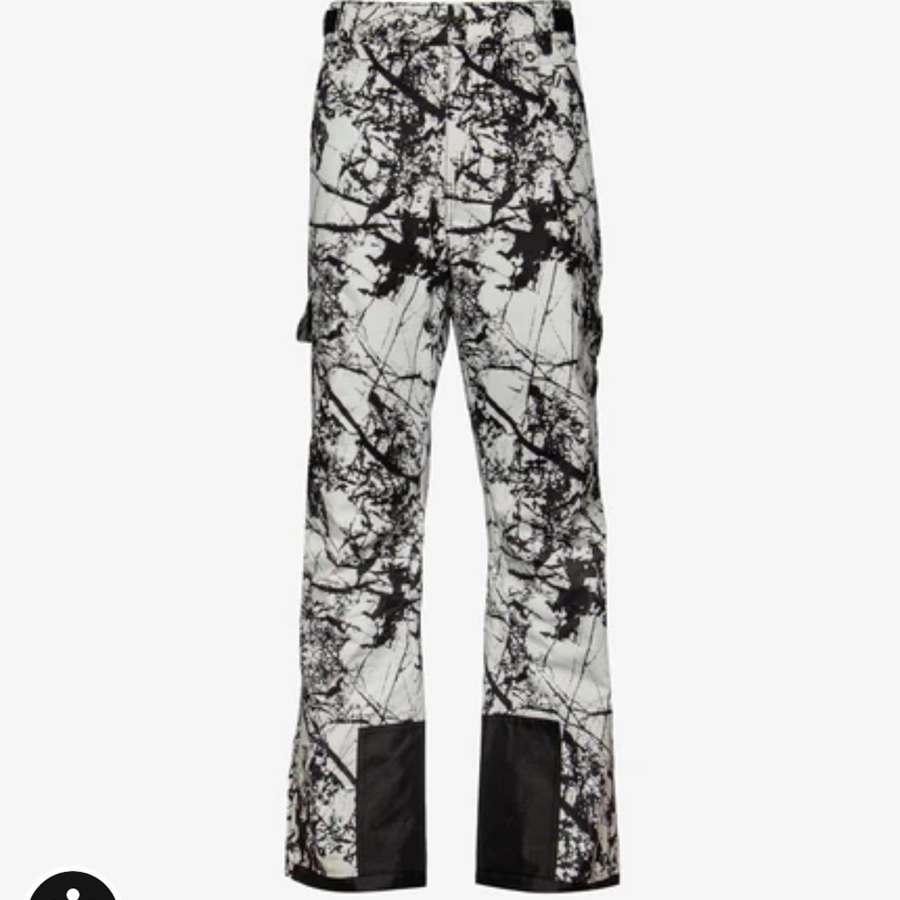 Arctix Black and White Cargo snow pants NWT